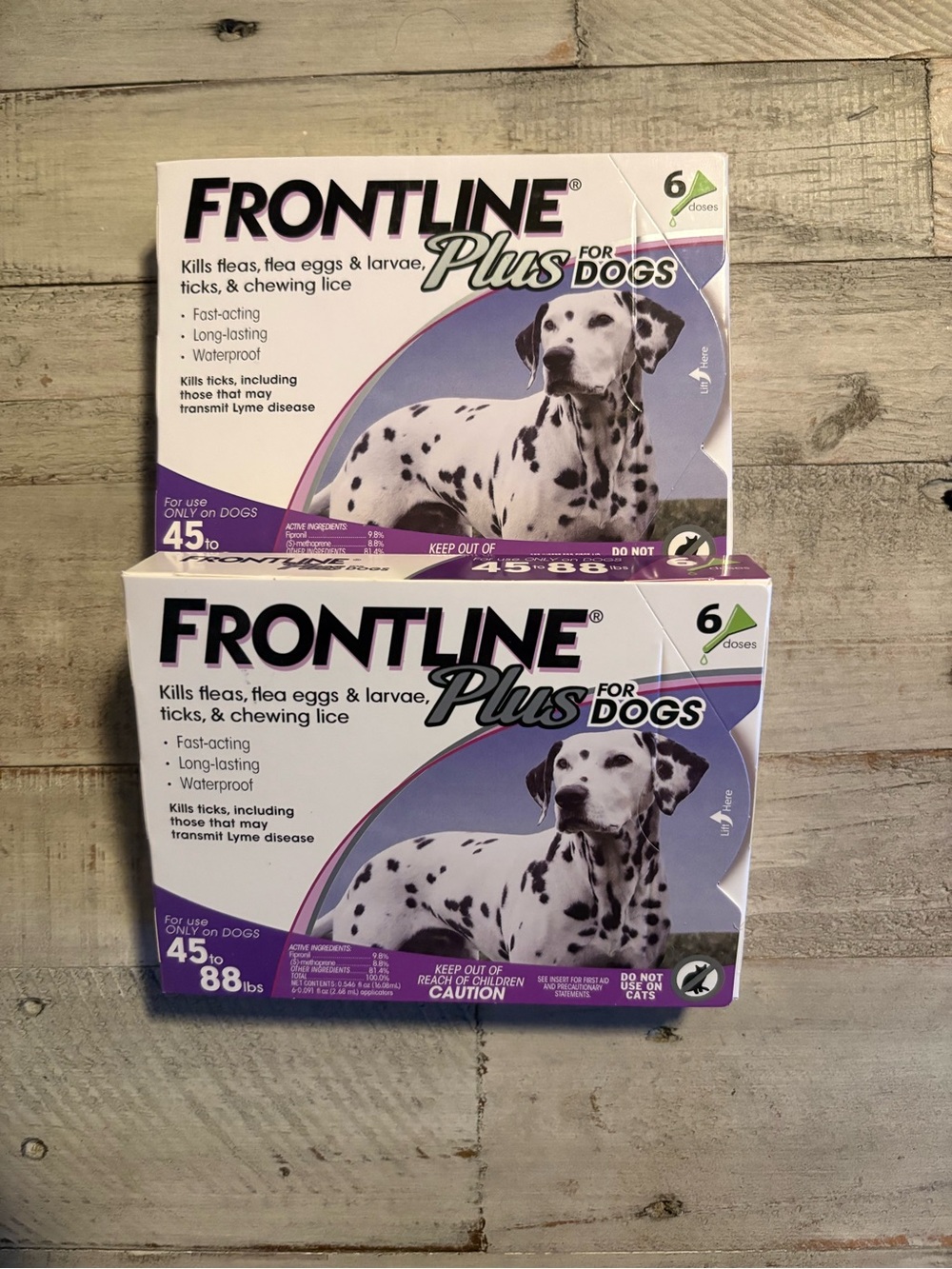 NEW 12 Monthly Doses of Frontline Plus for Large Dogs
